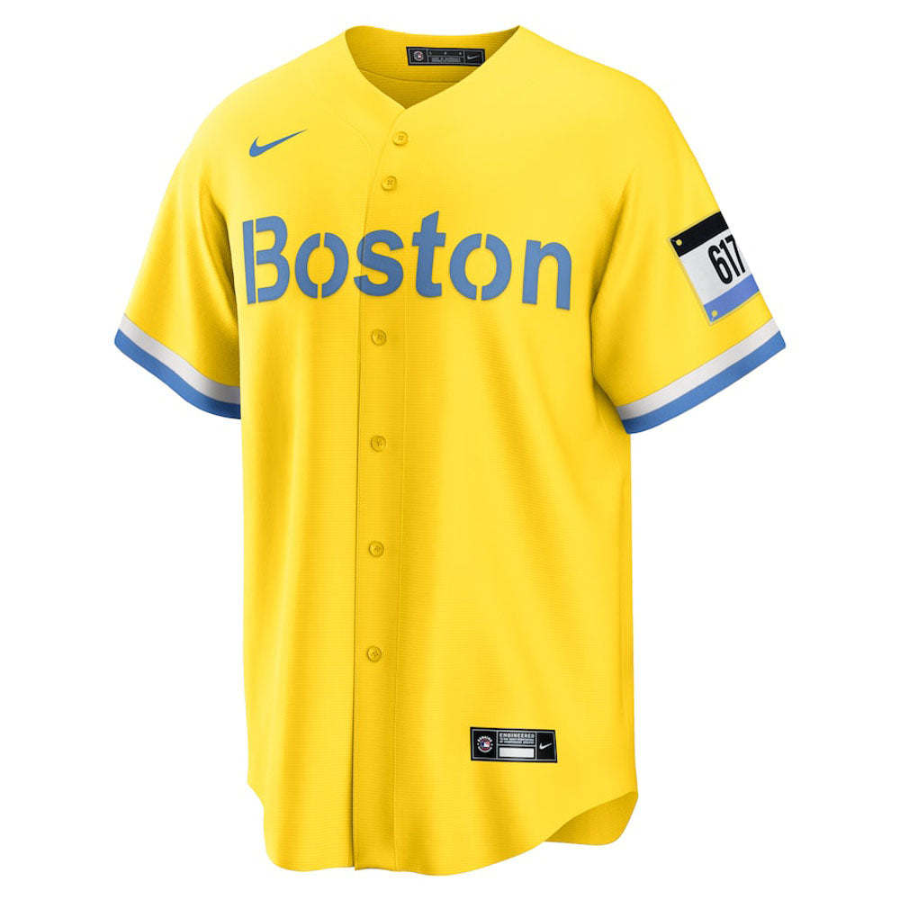 Men's Boston Red Sox Rafael Devers City Connect Replica Jersey - Gold