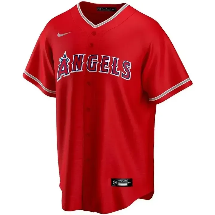 Mens Los Angeles Angels  Shohei Ohtani Cool Base Replica Jersey Red