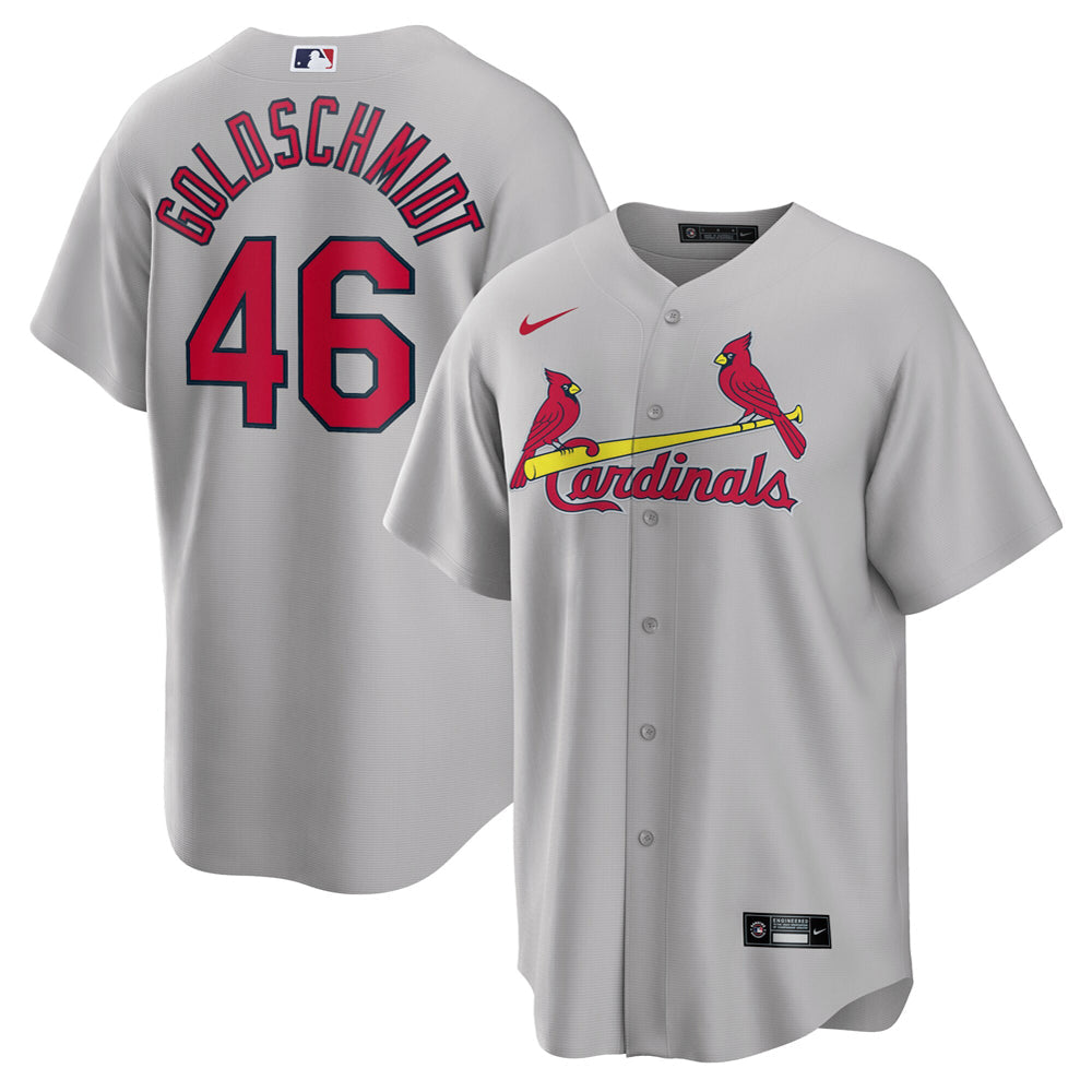 Men's St. Louis Cardinals Paul Goldschmidt Road Player Name Jersey - Gray