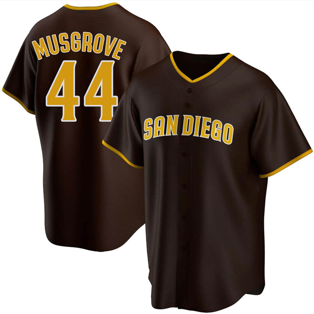 Men's San Diego Padres Joe Musgrove Cool Base Replica Alternate Jersey - Brown