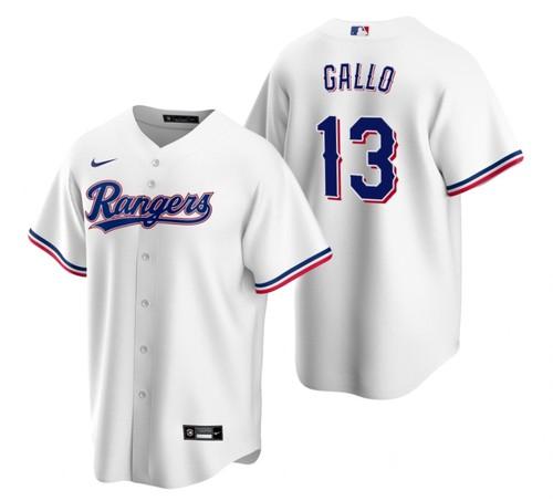 Mens Texas Rangers Joey Gallo Cool Base Replica Jersey White